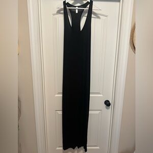 LOVEAPPELLA Black Racer Back Maxi Dress - XL